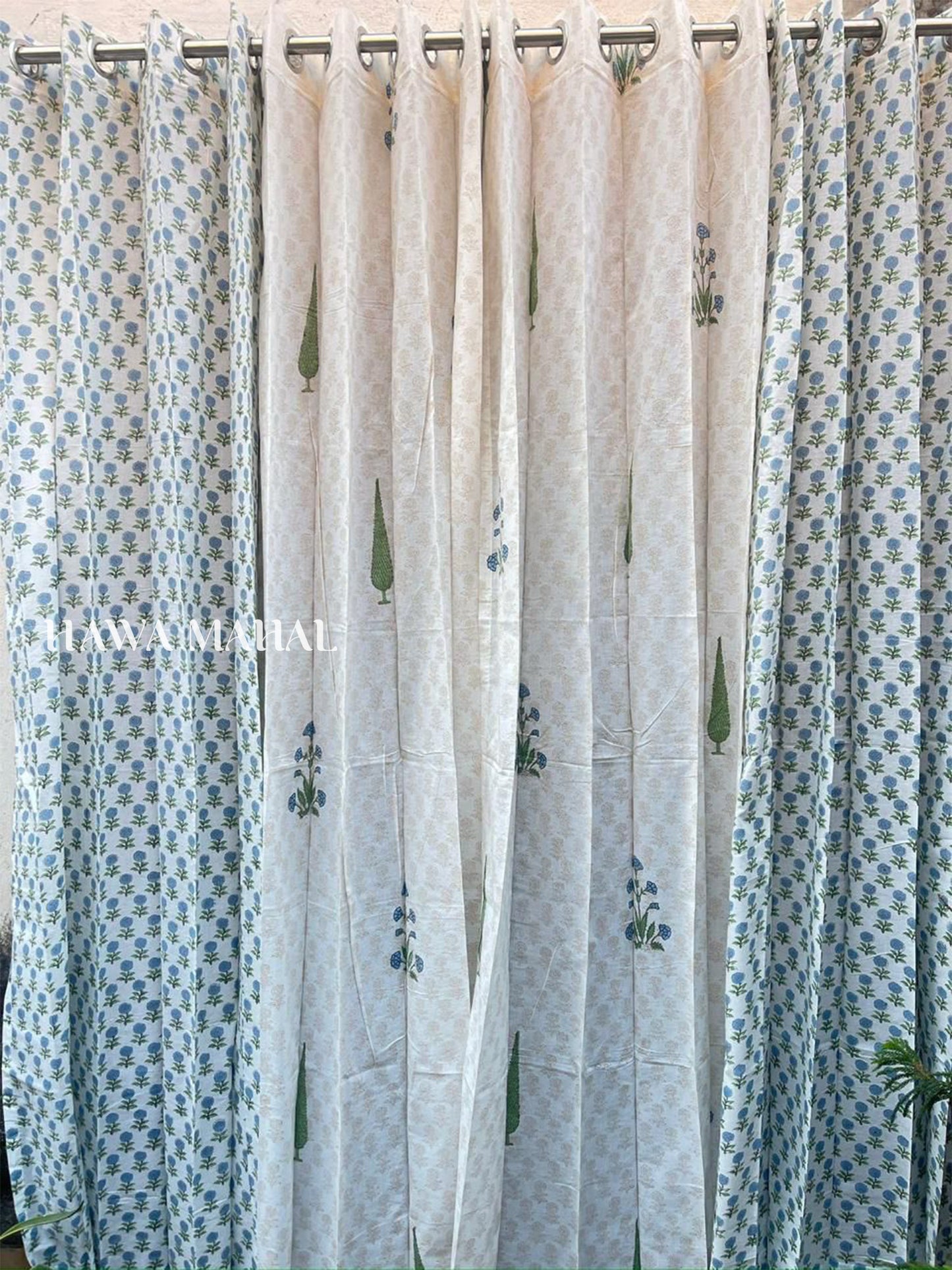Mahi Collection Hand Block Print Curtains