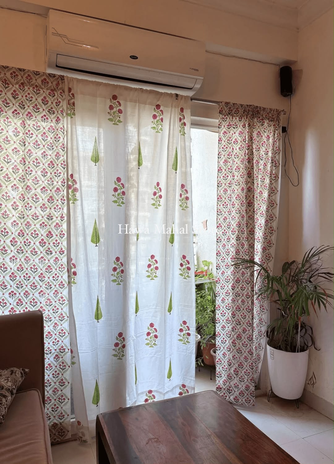 Pariza Hand Block Print Curtains(Price for 1 Pc)