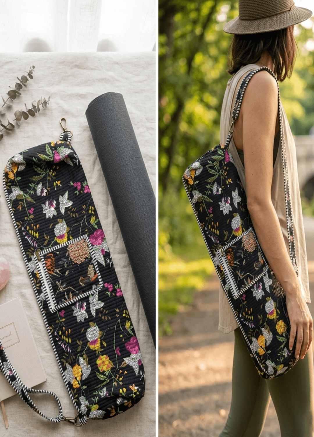 Yoga Sling Bag- Black