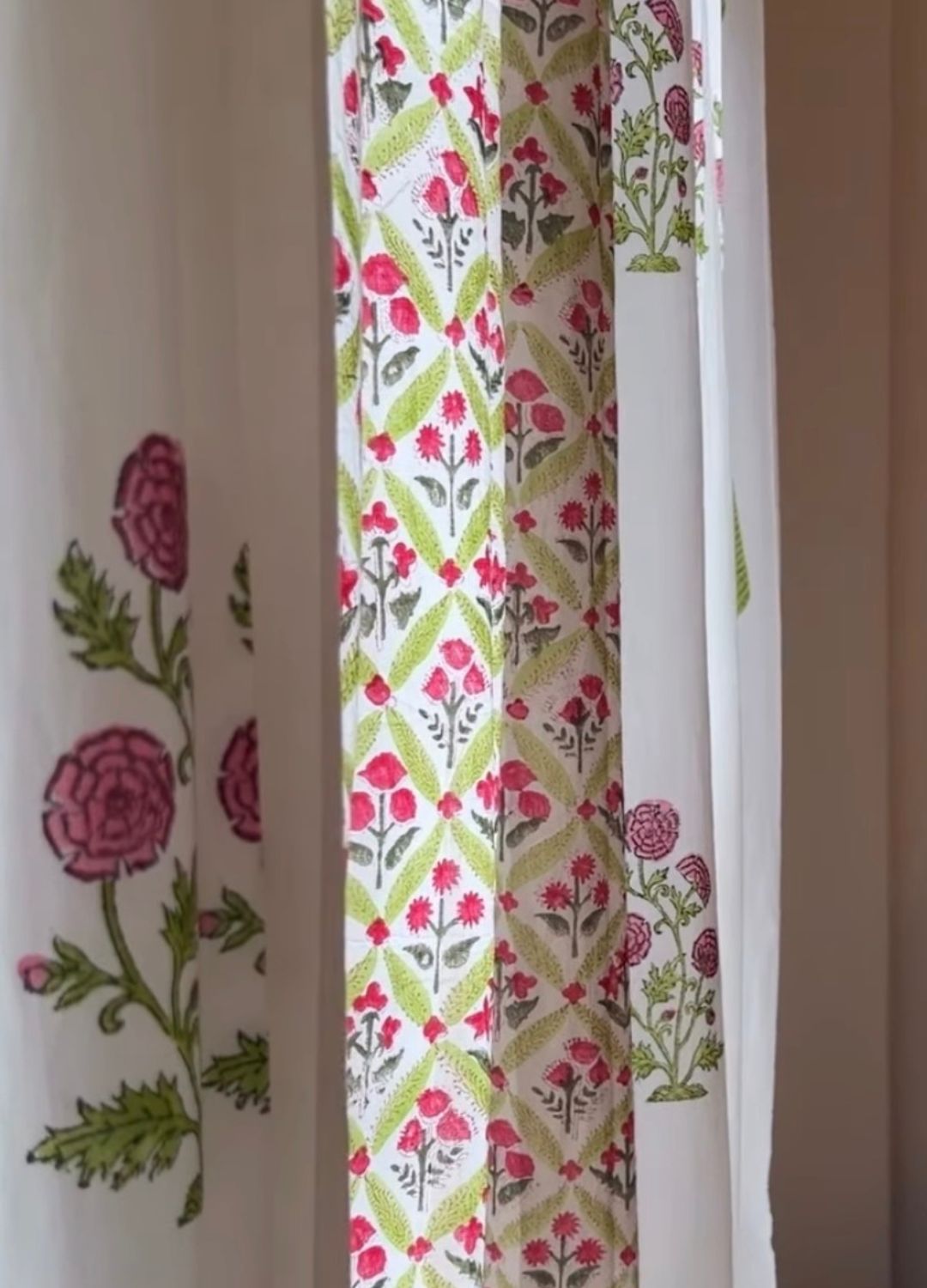 Pariza Hand Block Print Curtains