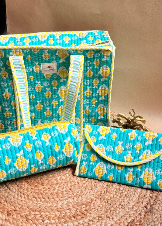 Set of 3 Kids Combo- Mini Tote, Pouch, Purse