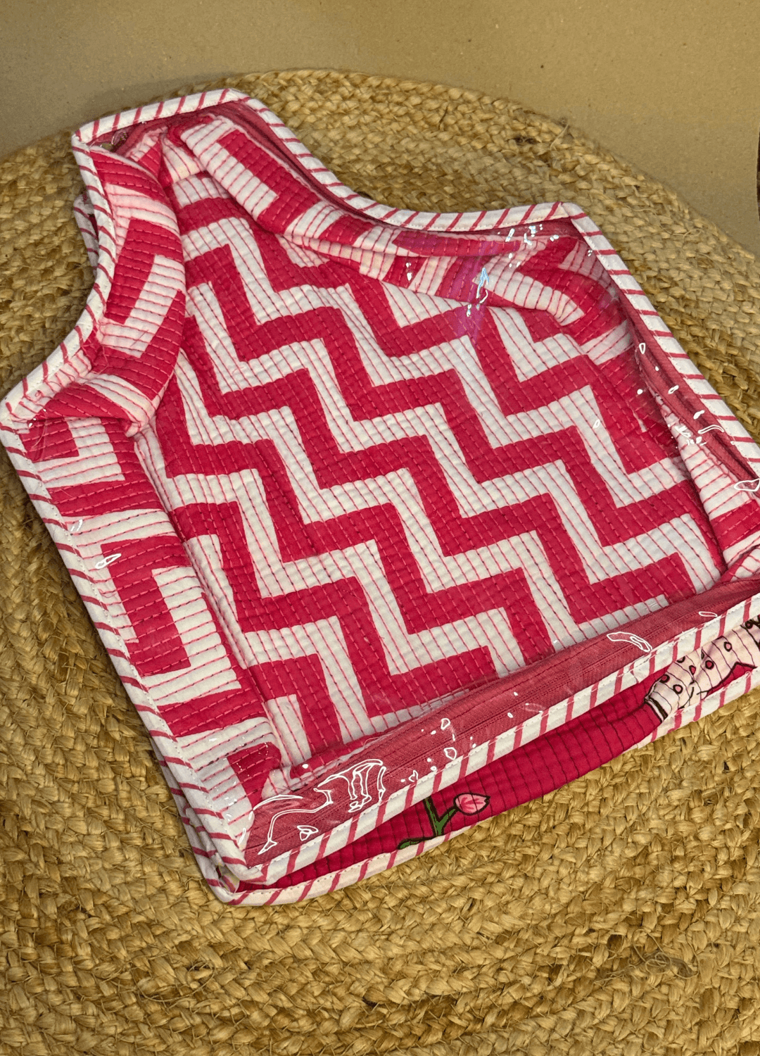 BLOCKPRINT - ZIPPER BLOUSE BAGS