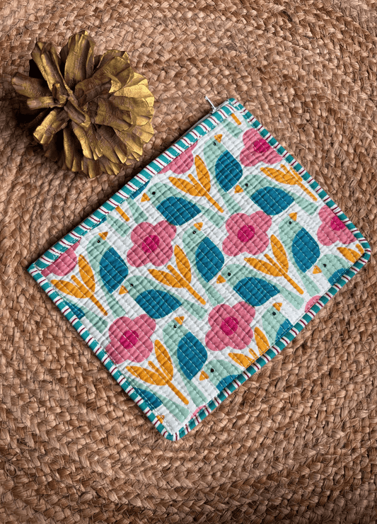Handblock Flat Pouch