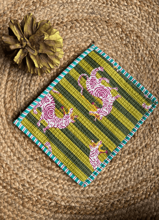 Handblock Flat Pouch