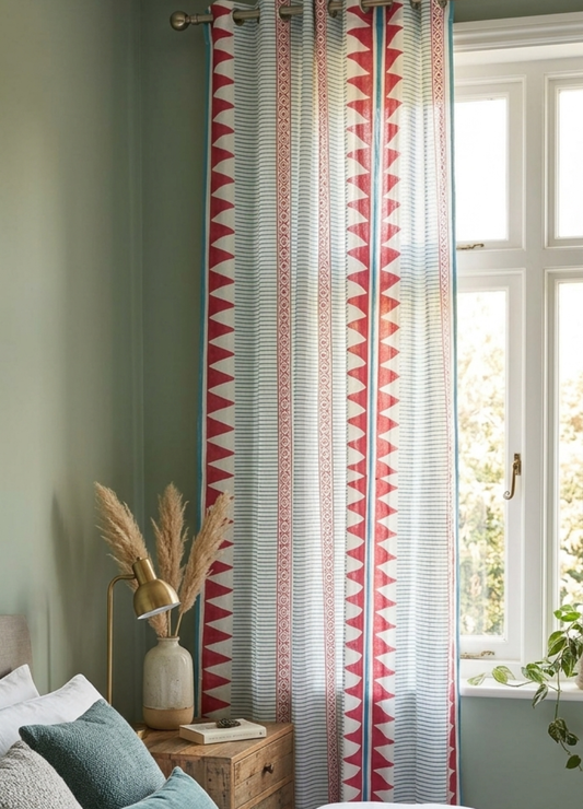 Quirky Collection -Hand Block Print Curtains