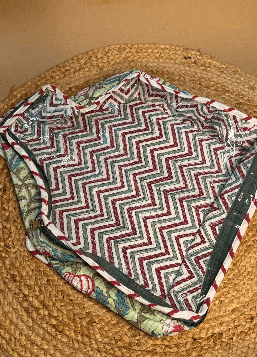 BLOCKPRINT - ZIPPER BLOUSE BAGS