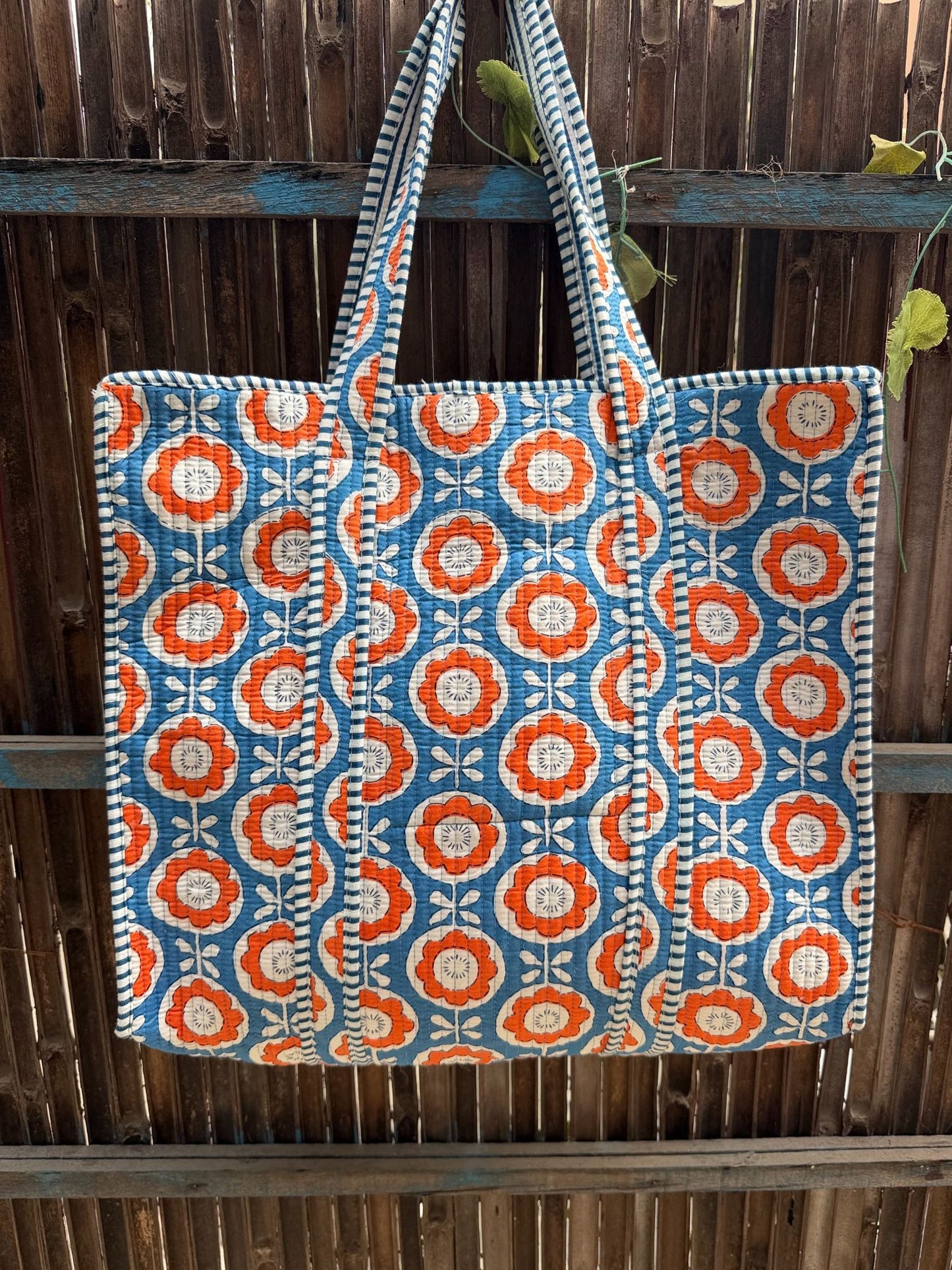 Hand Block Printed Big Tote Bag