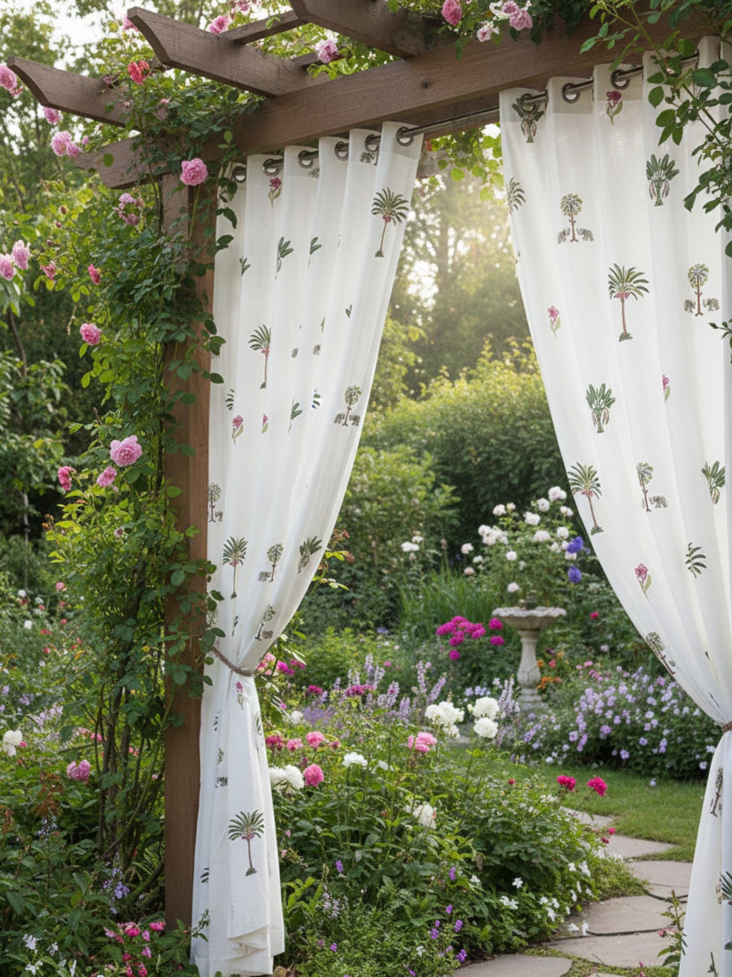 Shikar Bagh Collection Block Print Curtain