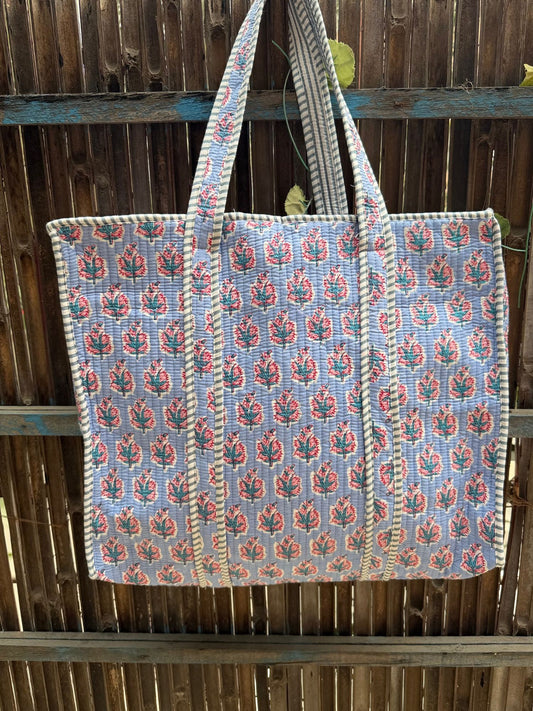 Hand Block Printed Big Tote Bag