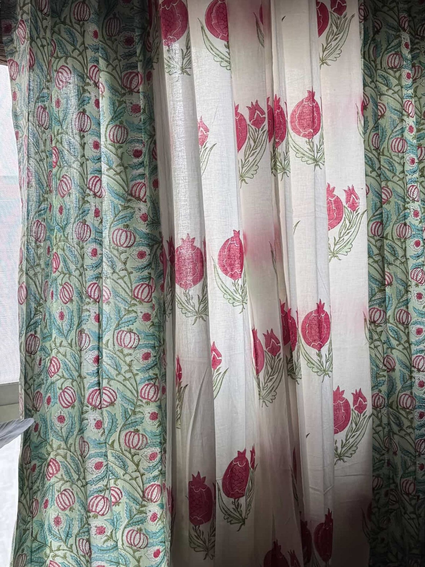 Nikhat Collection Block Print Curtains(Price for 1 Pc)