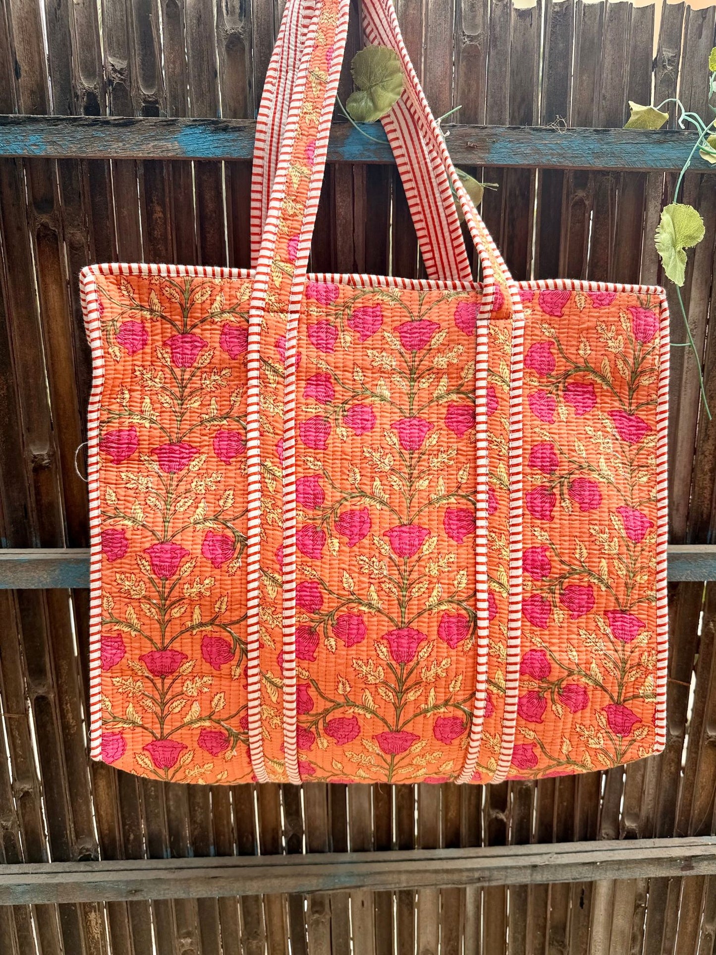 Hand Block Printed Big Tote Bag