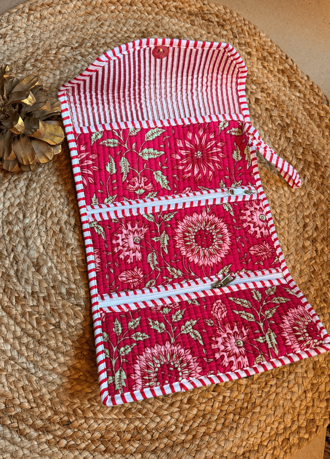 Roll Up Pouch - Pink