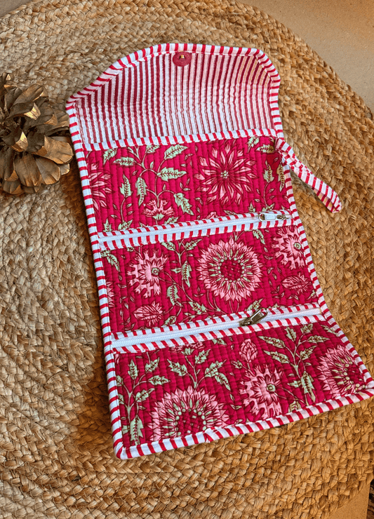 Roll Up Pouch - Pink