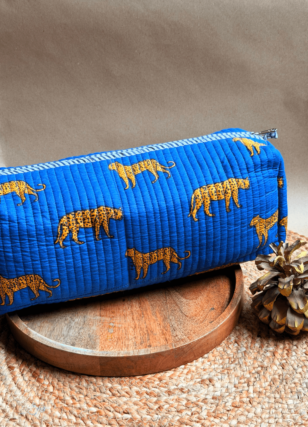 Blockprint Dyson Airwrap Organizer Bag - Blue (Copy)