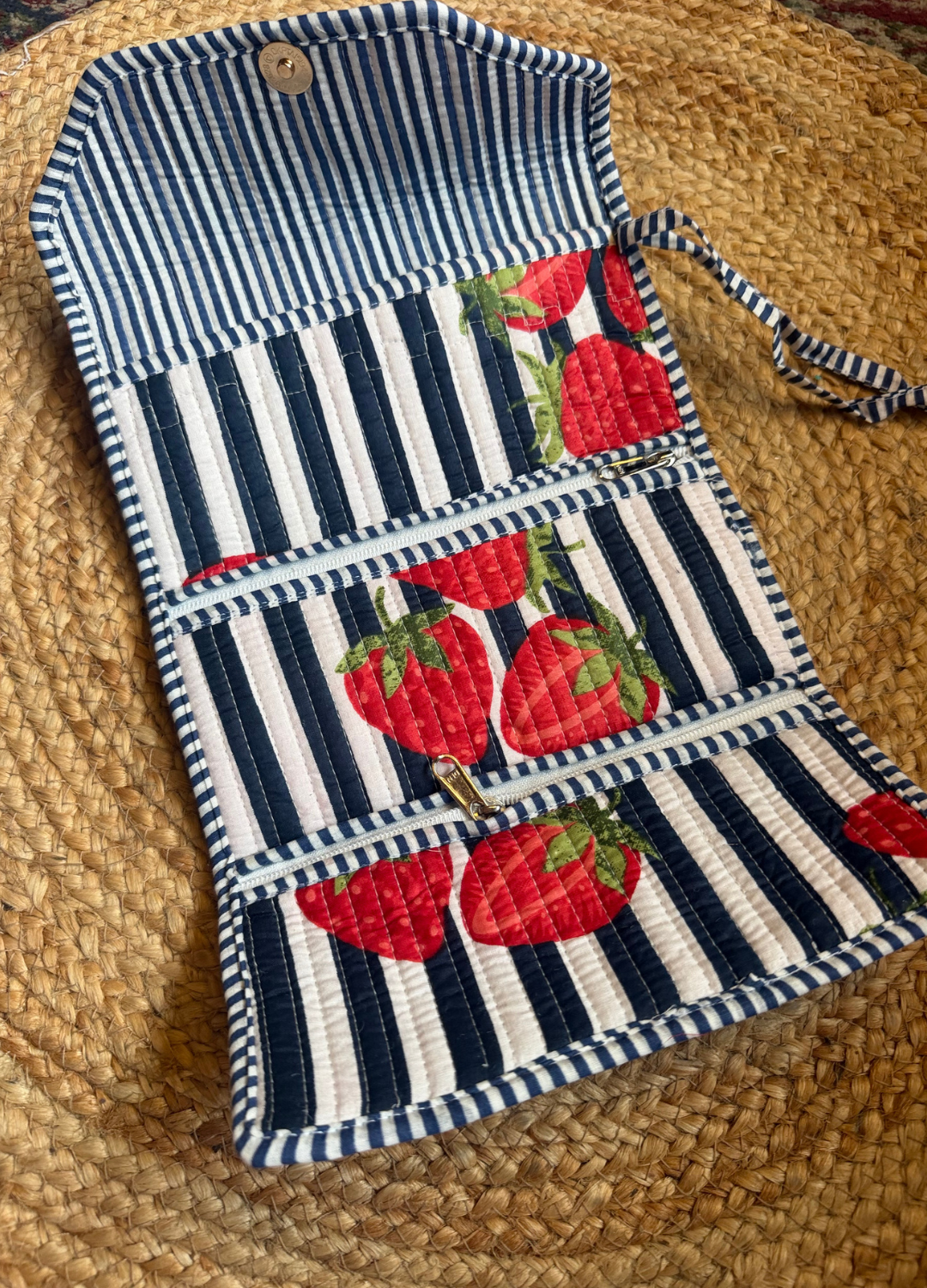 Roll Up Pouch - Navy blue
