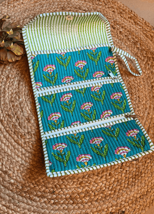 Roll Up Pouch - Blue