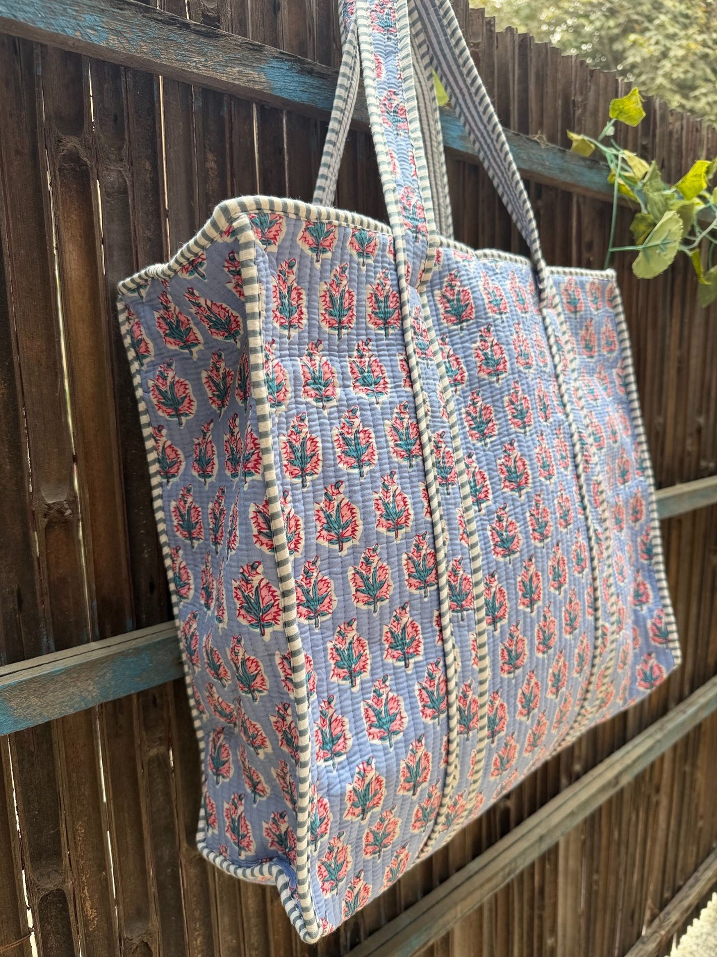 Hand Block Printed Big Tote Bag