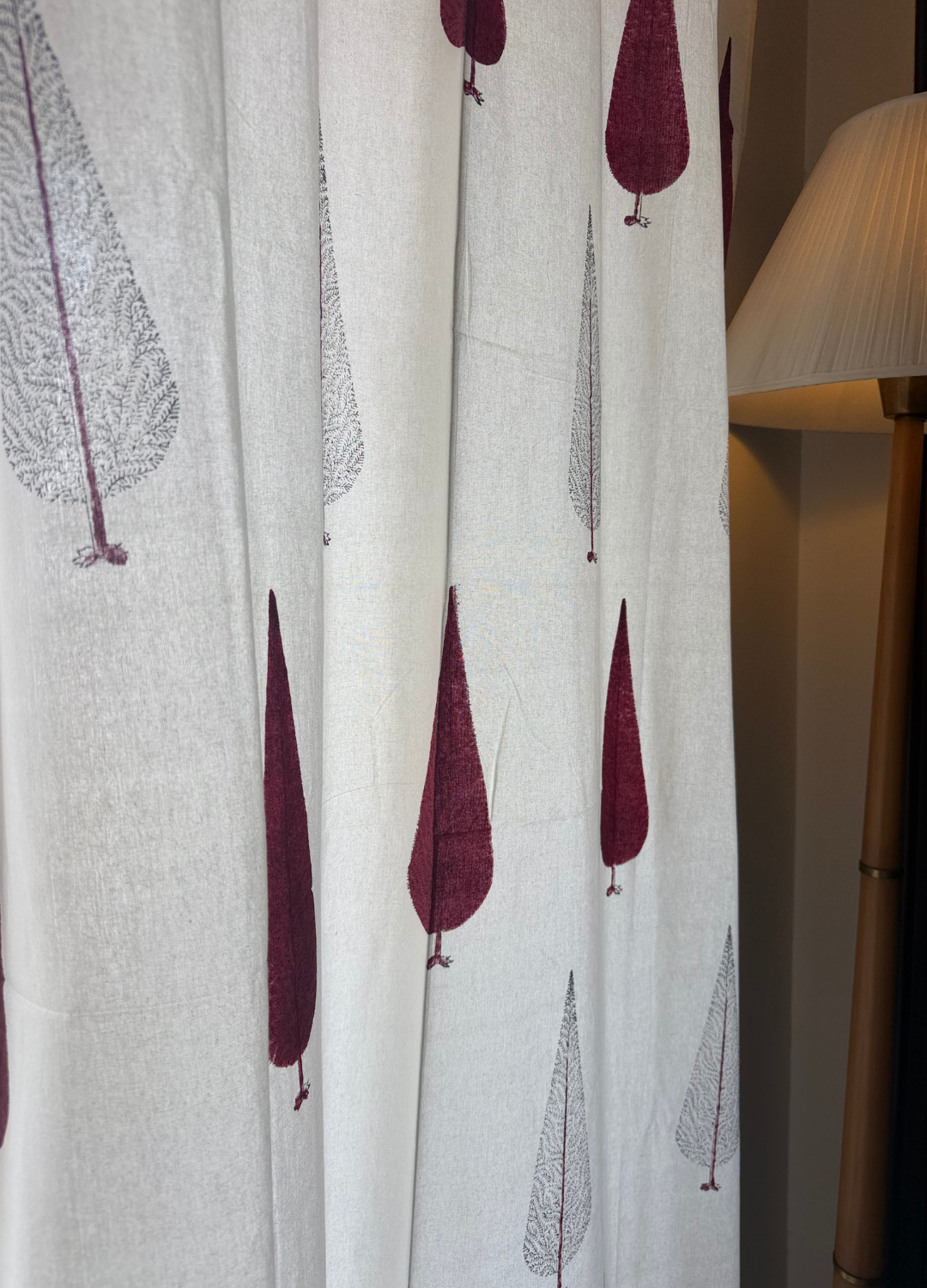 Red Cypress -Thick canvas Curtain