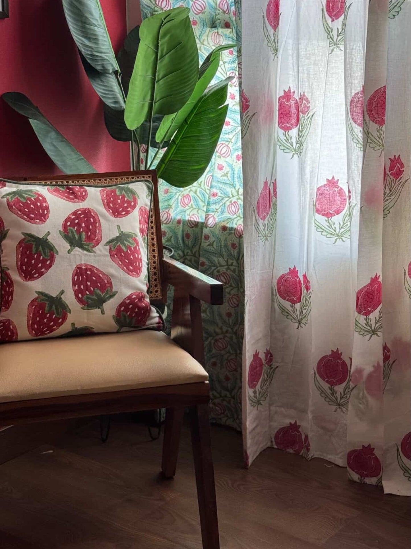 Nikhat Collection Block Print Curtains(Price for 1 Pc)