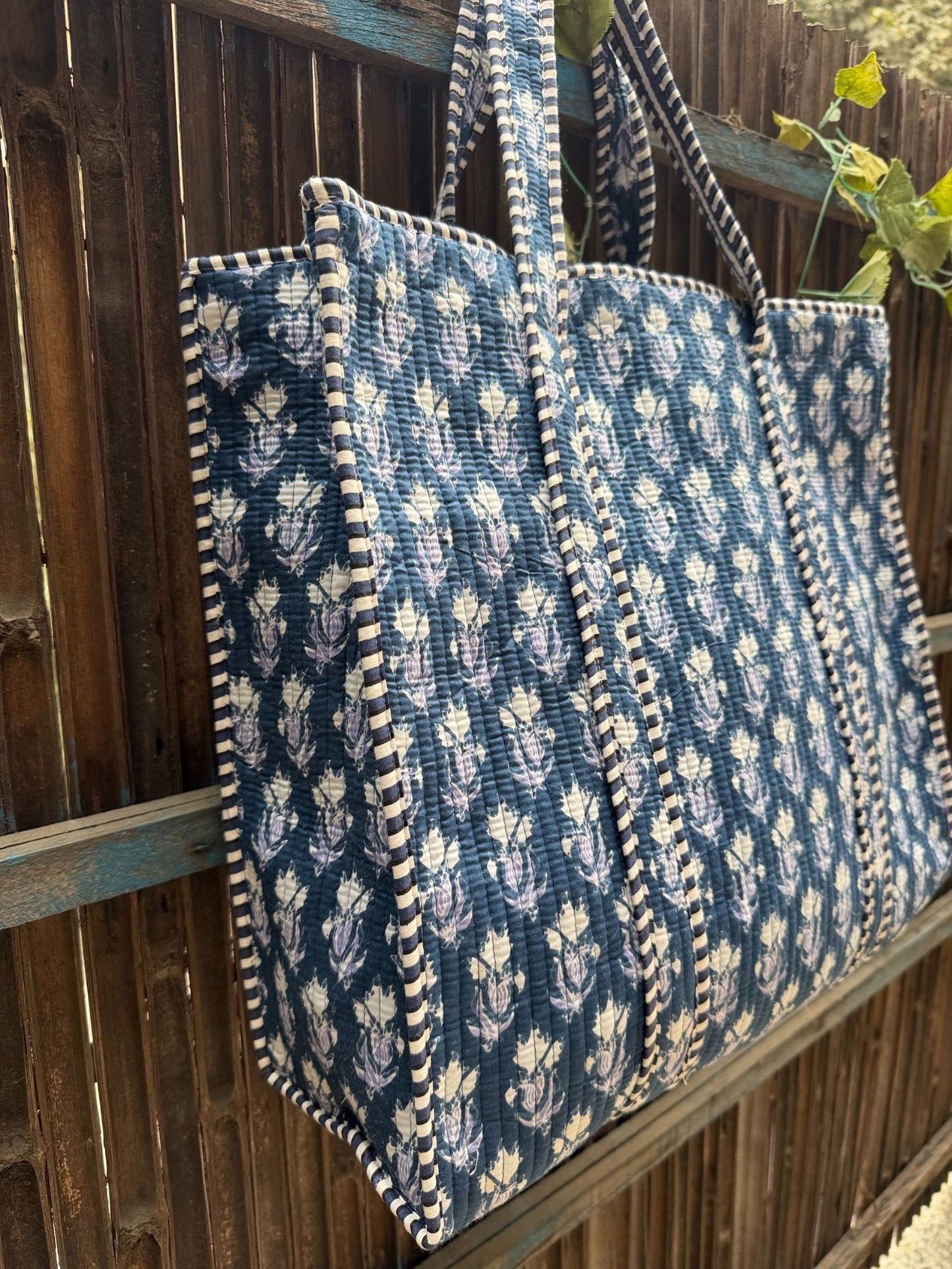 Hand Block Printed Big Tote Bag