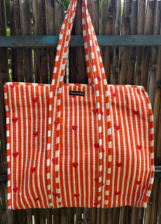 Hand Block Printed Big Tote Bag
