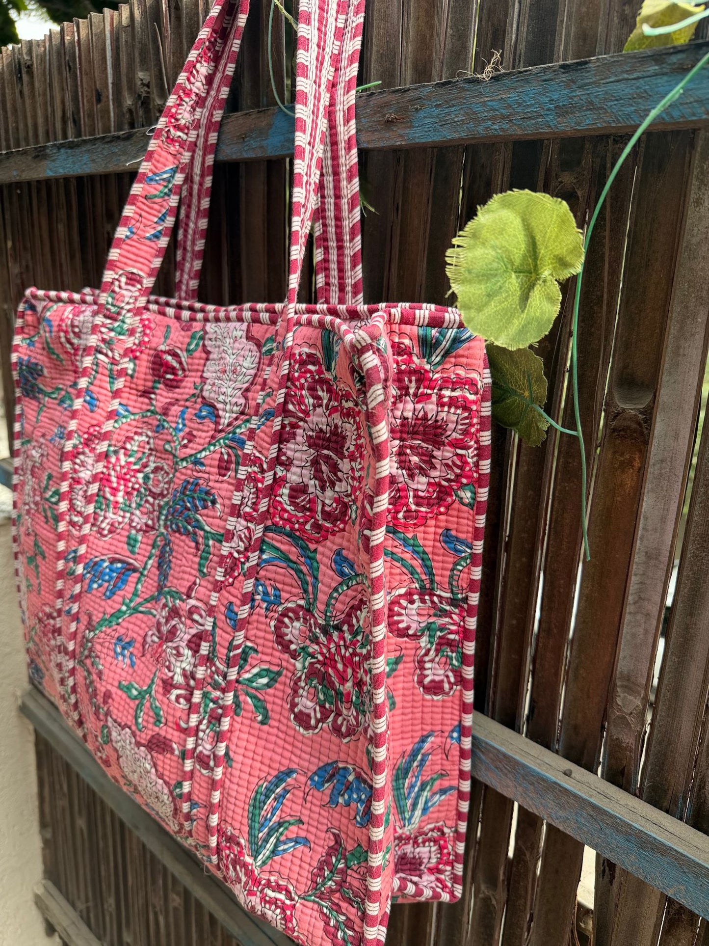 Hand Block Printed Big Tote Bag