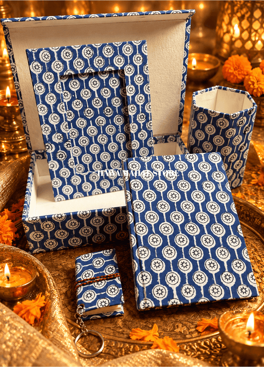 WORK DESK GIFT BOX- BLUE (5 PC SET)