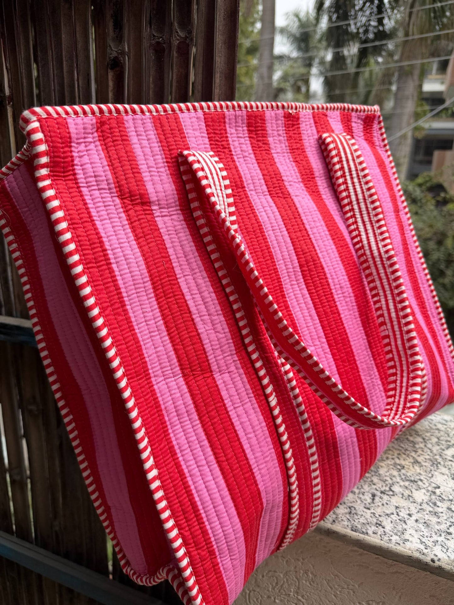 Hand Block Printed Big Tote Bag