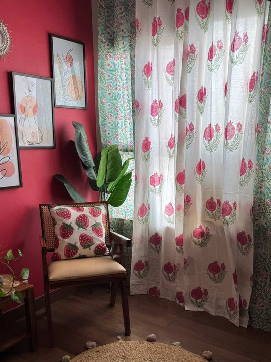 Nikhat Collection Block Print Curtains
