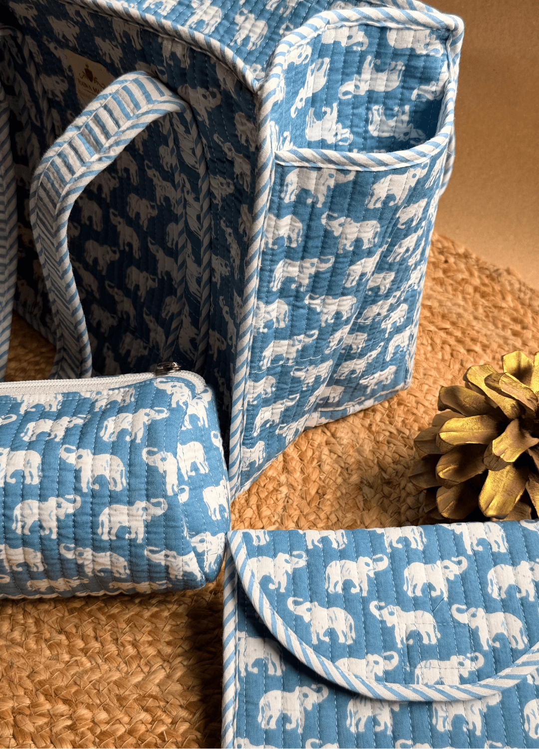 Set of 3 Kids Combo- Mini Tote, Pouch, Purse