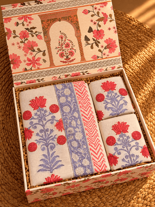 GIFT BOX - BATH LINEN SET ( 4 pc Set)