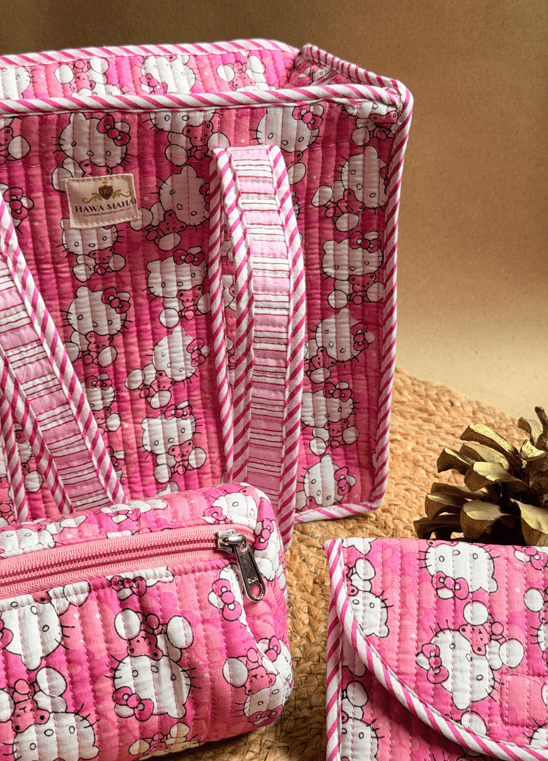Set of 3 Kids Combo- Mini Tote, Pouch, Purse