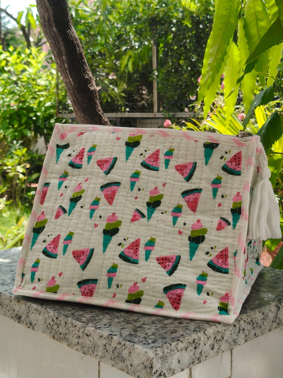 Triangular Vanity Bag