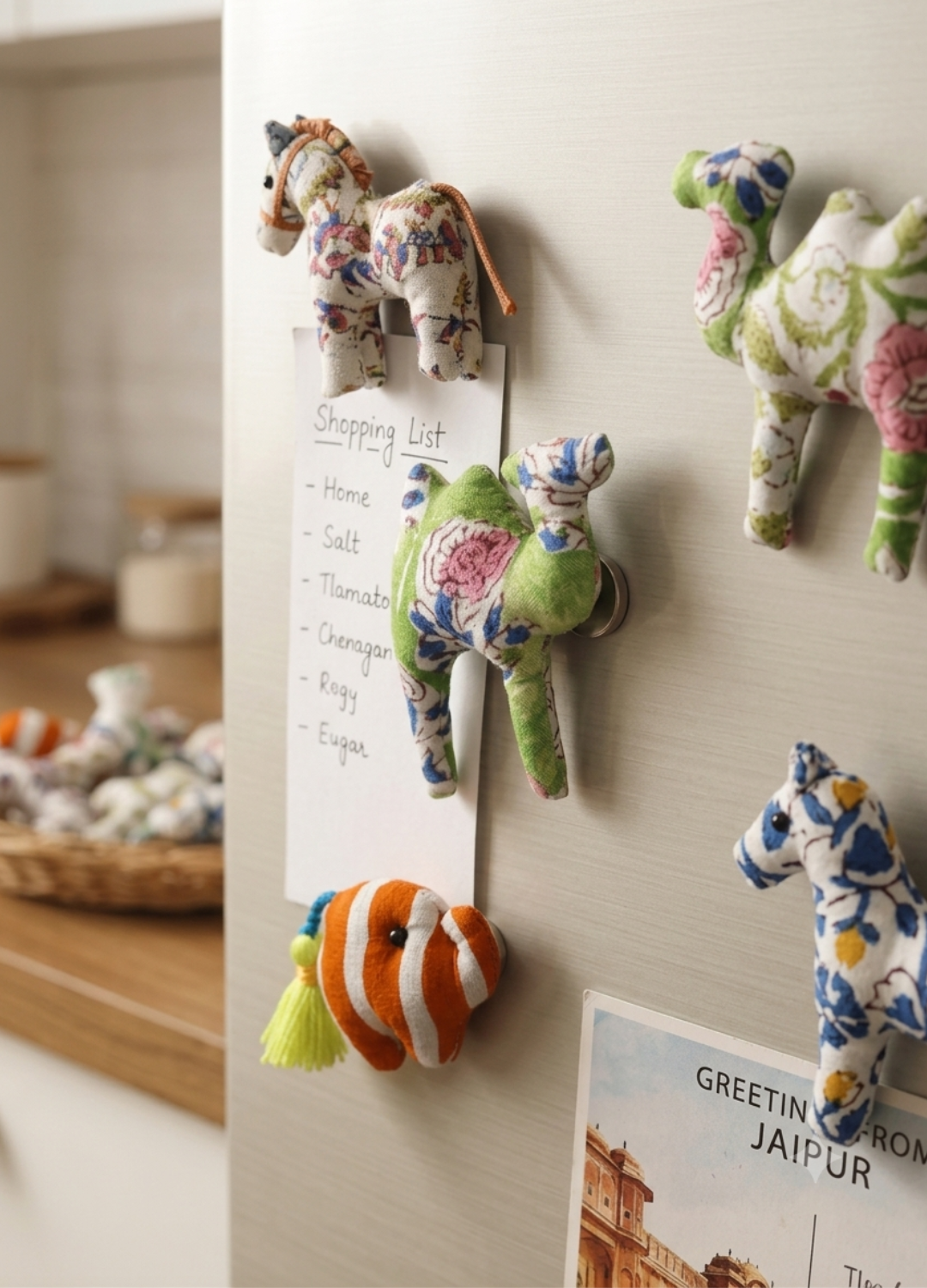 FABRIC FRIDGE MAGNETS