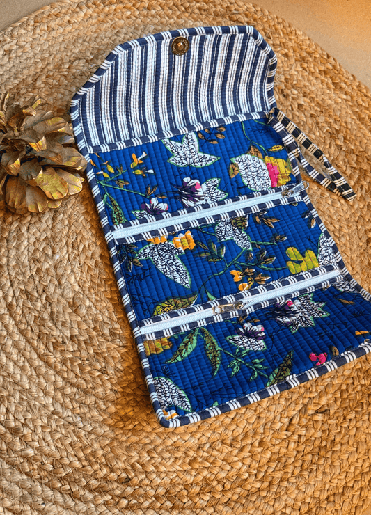 Roll Up Pouch - Blue