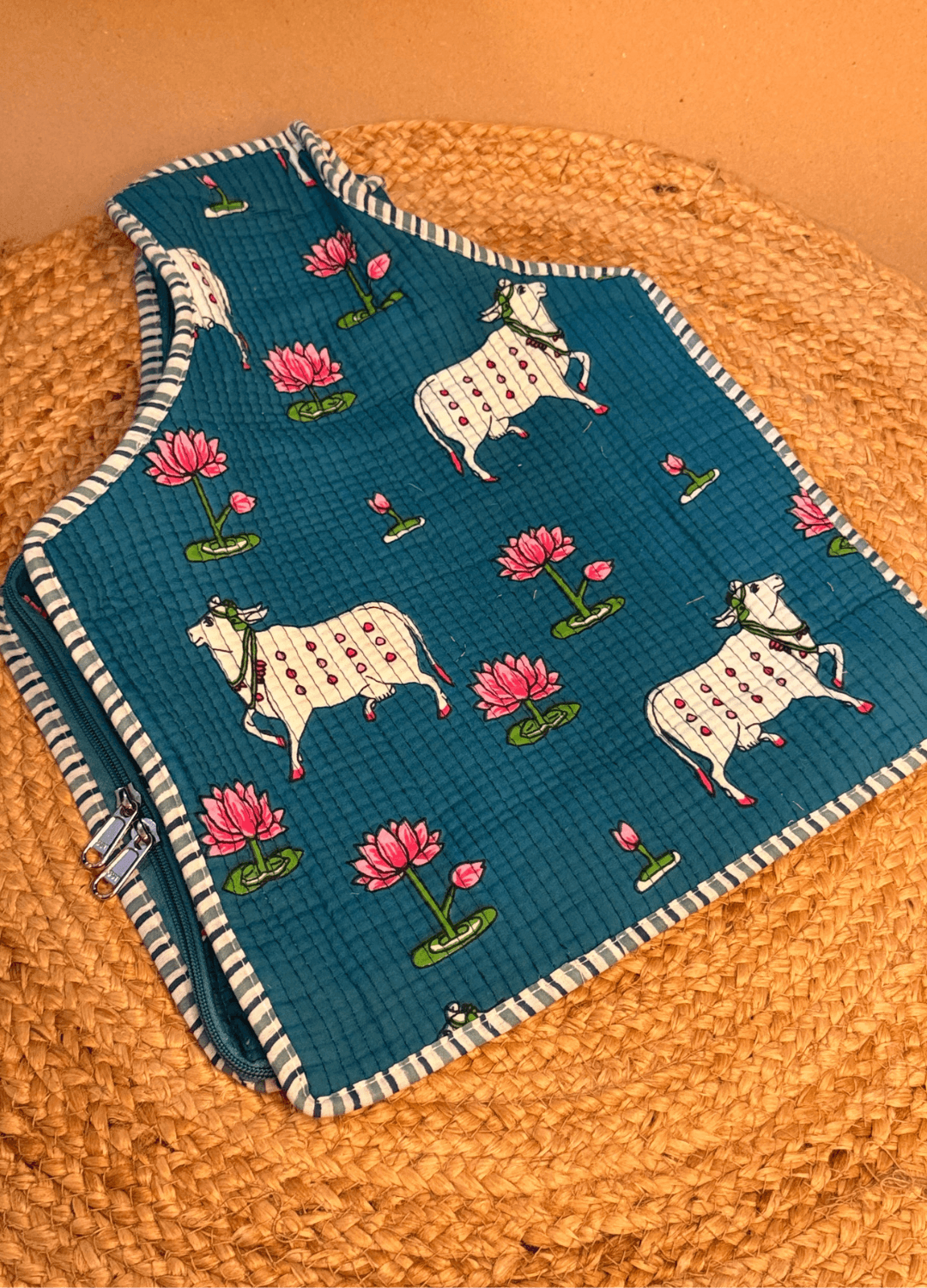 BLOCKPRINT - ZIPPER BLOUSE BAGS