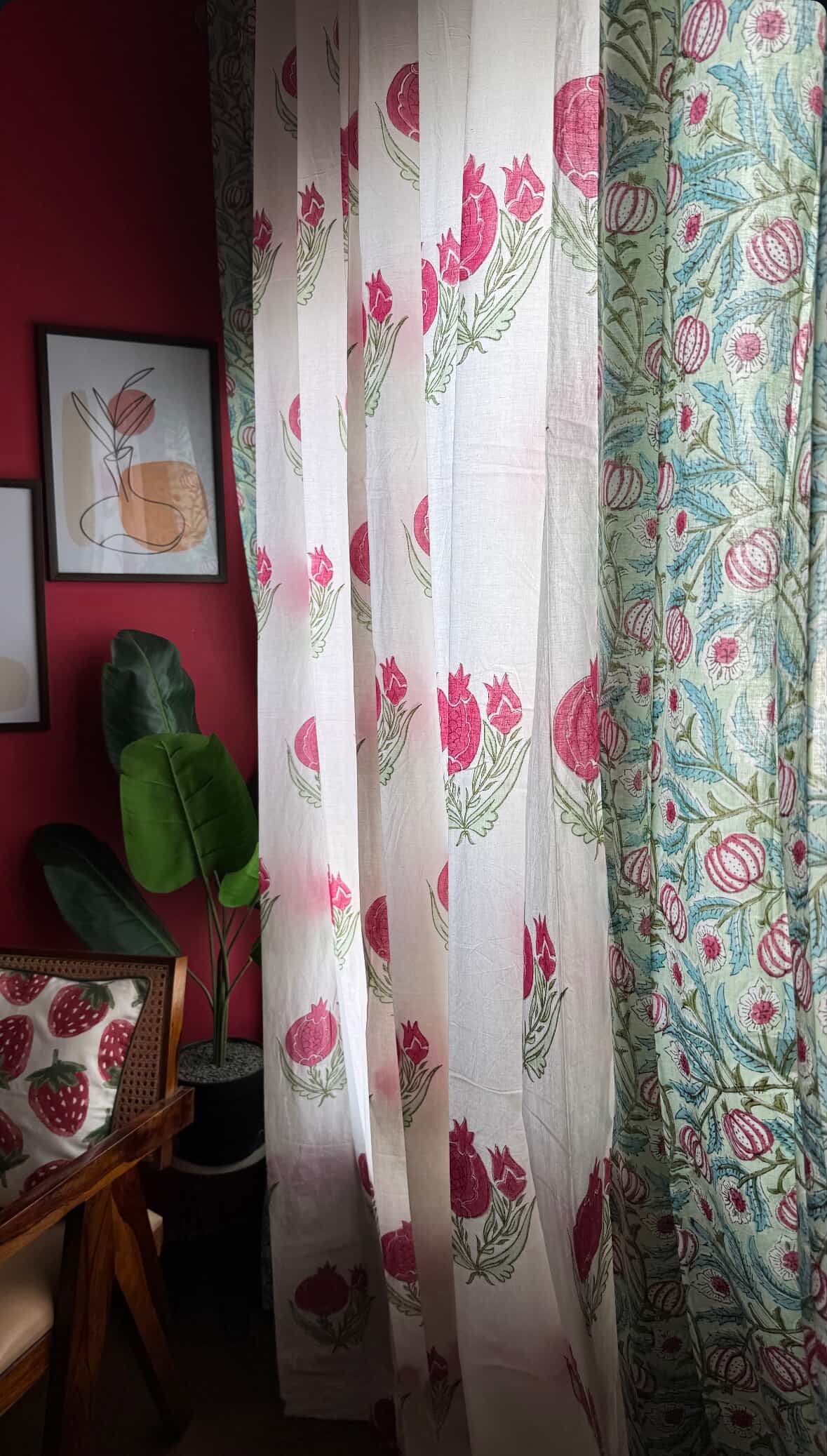 Nikhat Collection Block Print Curtains