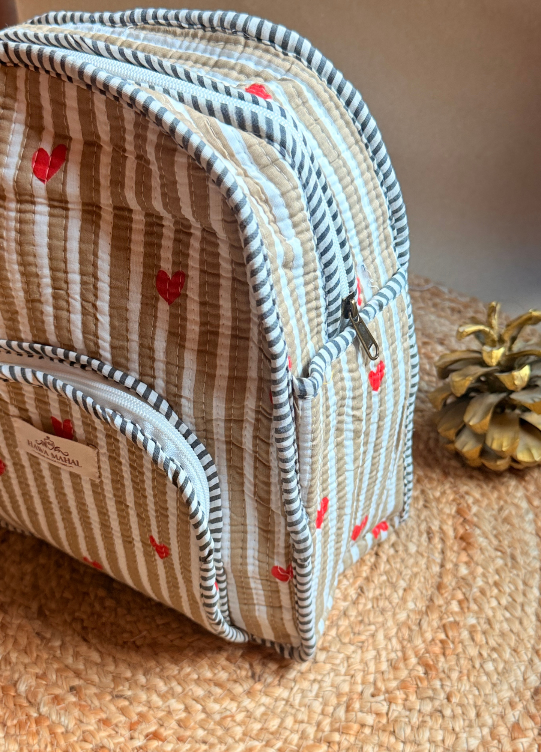 Quilted Small Backpack