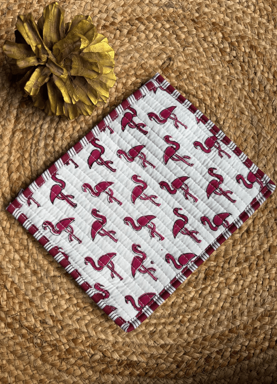 Handblock Flat Pouch