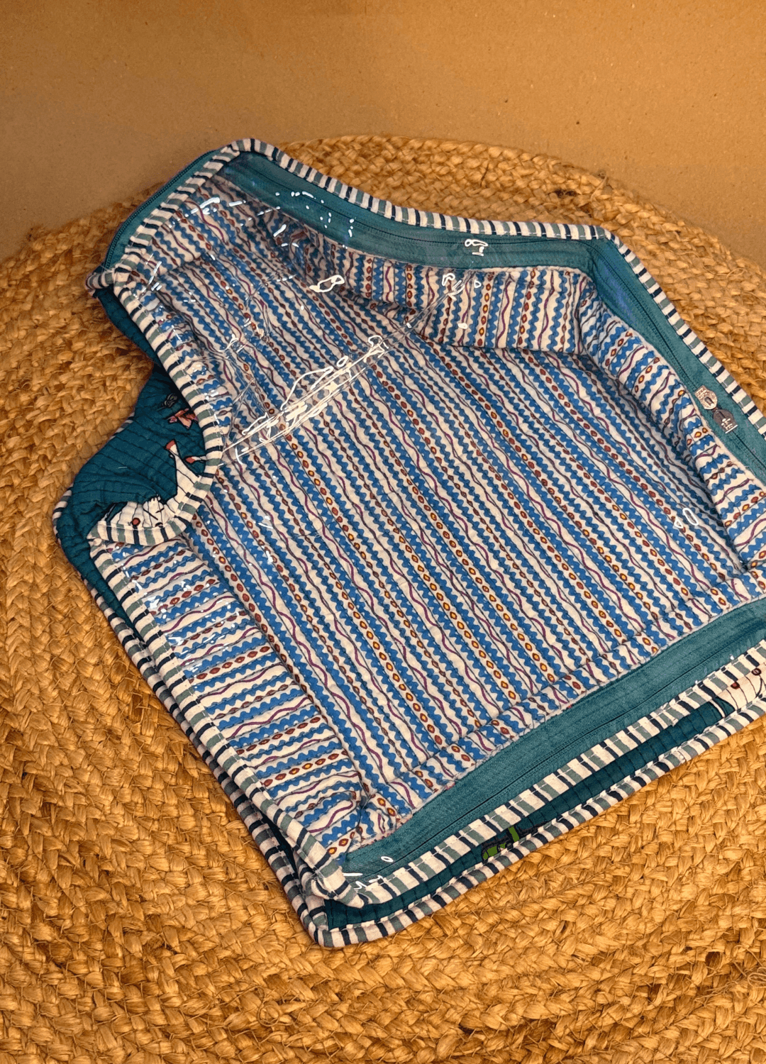 BLOCKPRINT - ZIPPER BLOUSE BAGS
