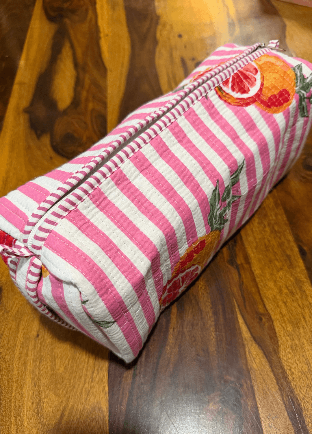 Blockprint Dyson Airwrap Organizer Bag - Pink