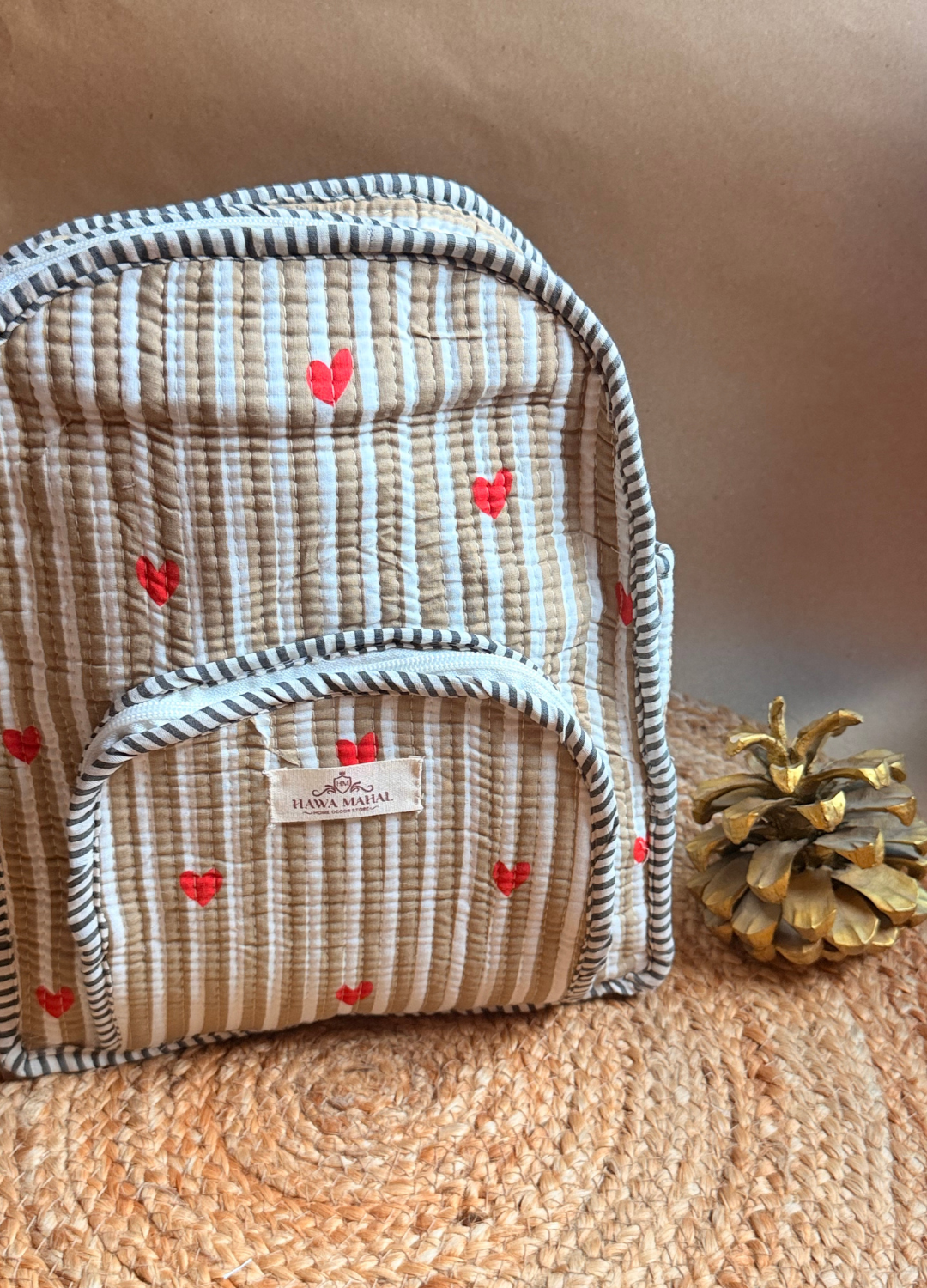 Quilted Small Backpack