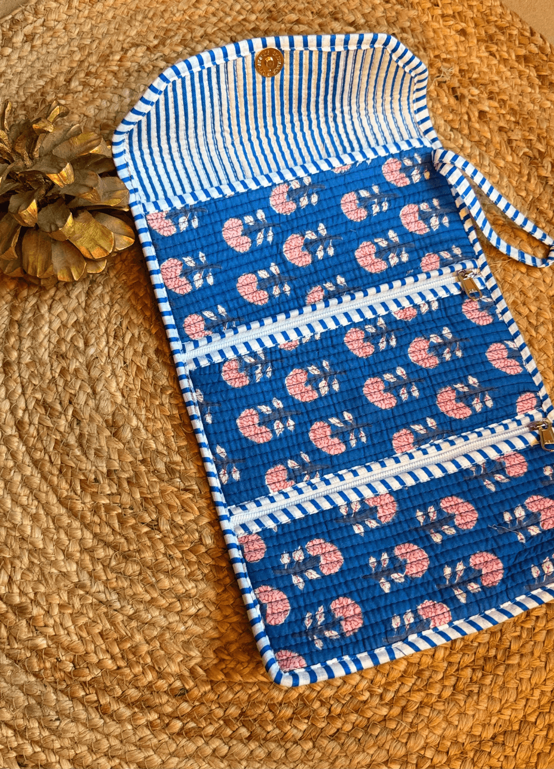 Roll Up Pouch - Blue