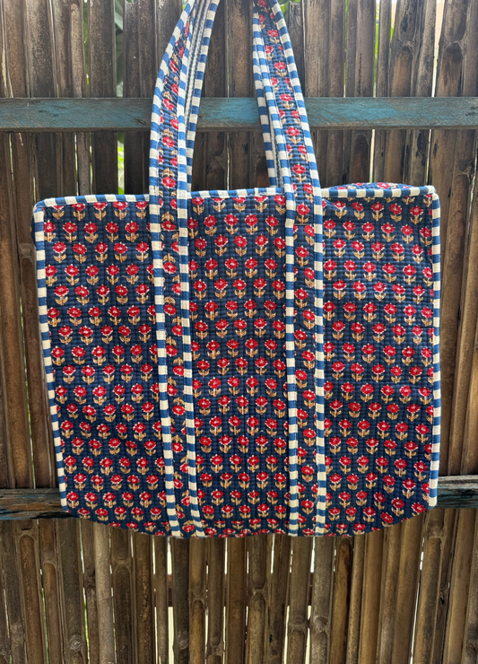Hand Block Printed Big Tote Bag