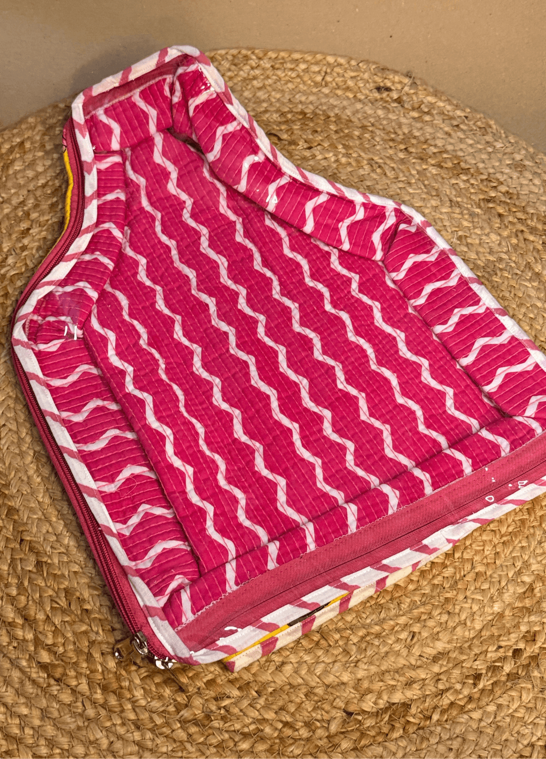 BLOCKPRINT - ZIPPER BLOUSE BAGS