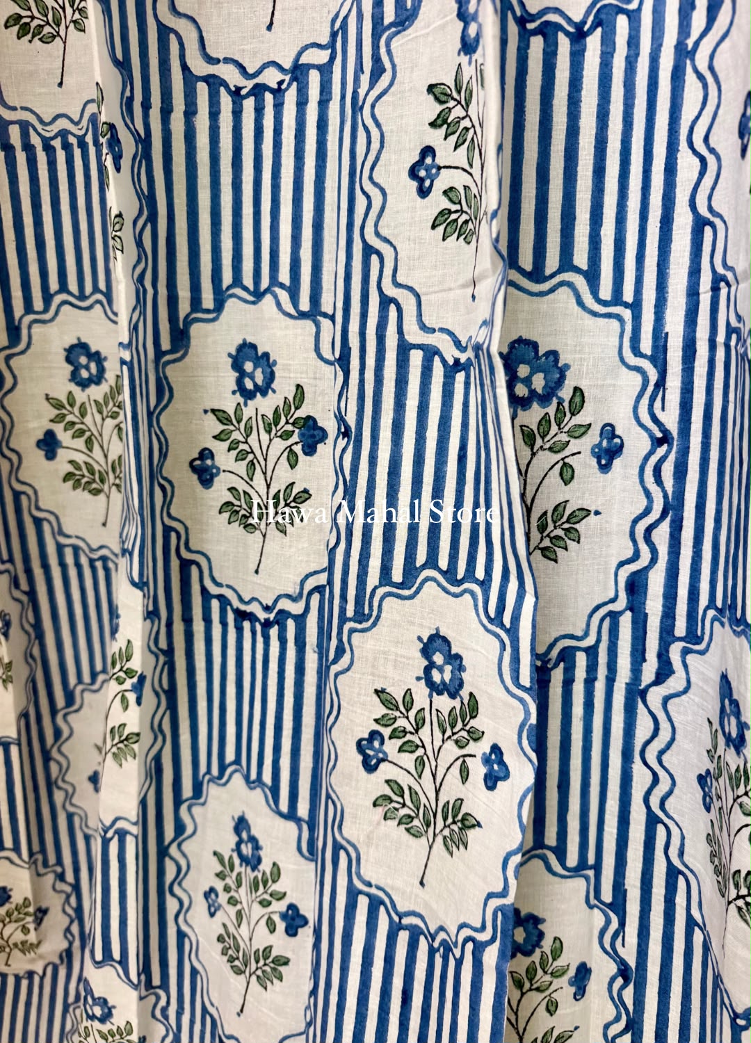 Shalini - Block Print Curtains (Price for 1 Pc)