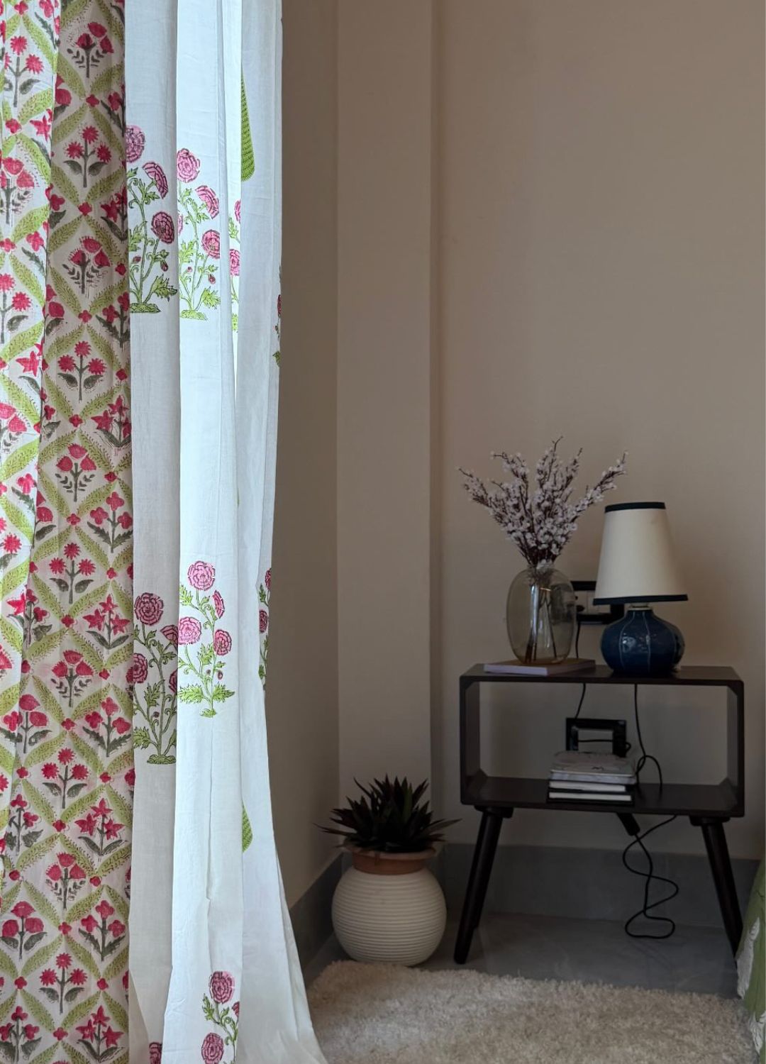 Pariza Hand Block Print Curtains