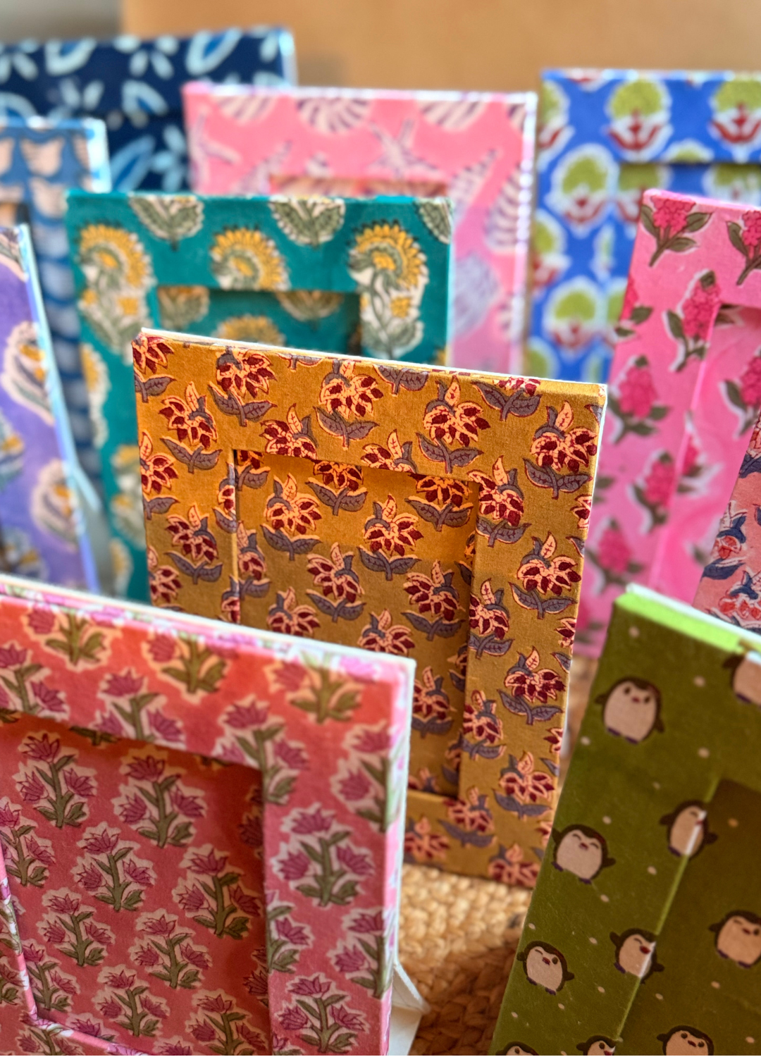 BLOCK PRINTED PHOTO FRAME