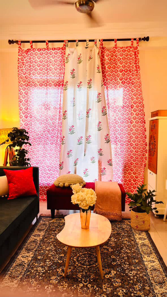 Gul Collection Hand Block Print Curtains