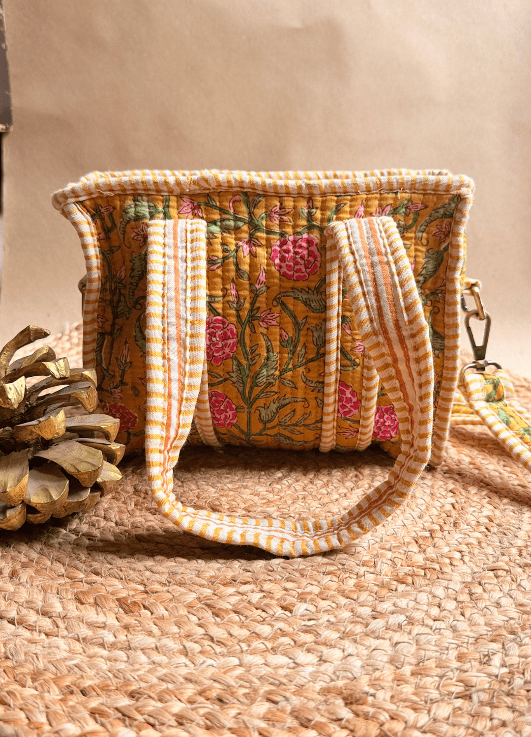 Mini Tote Bag with Sling (9inch) Yellow